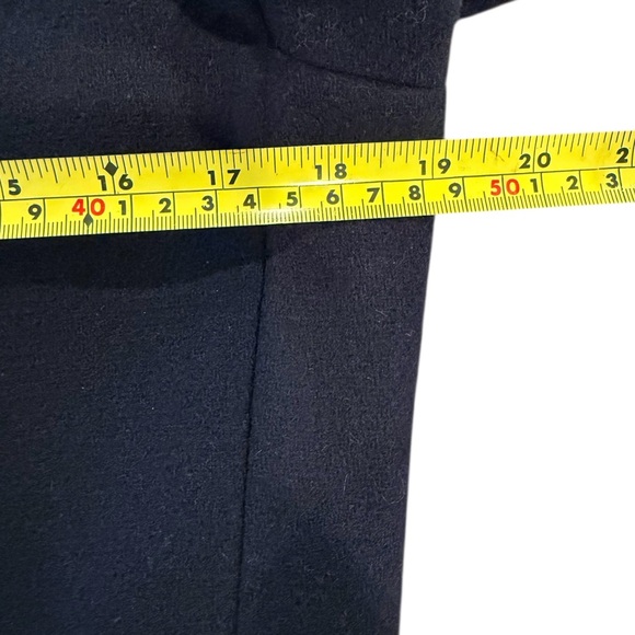 J. Crew Navy Stadium Cloth Cocoon Coat Italian Wool Nello Gori. Size 00 - Picture 8 of 10